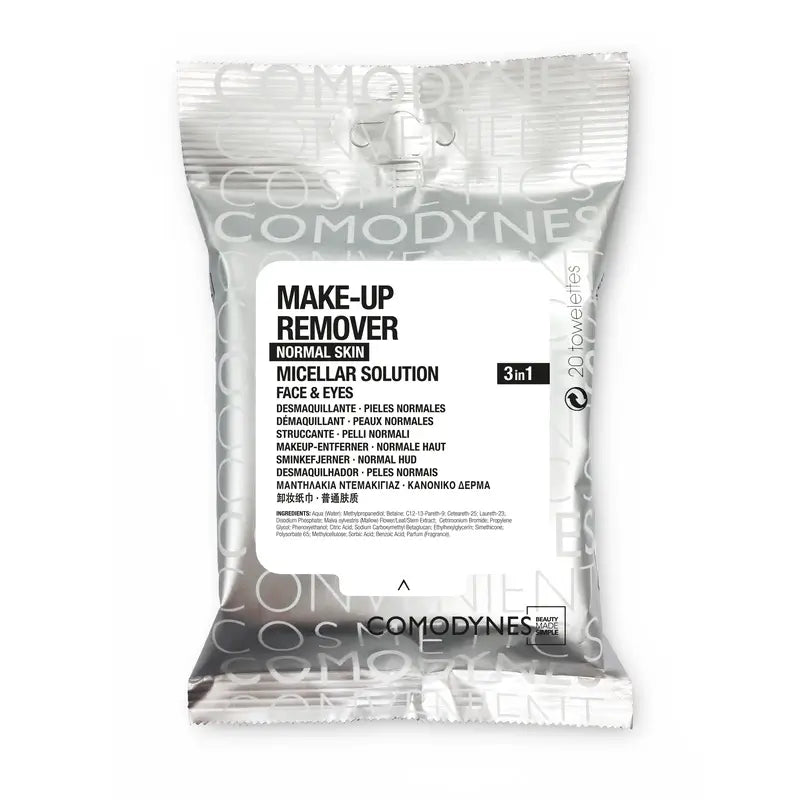 Comodynes Micellar Make-up Remover Wipes Normal Skin 20 units