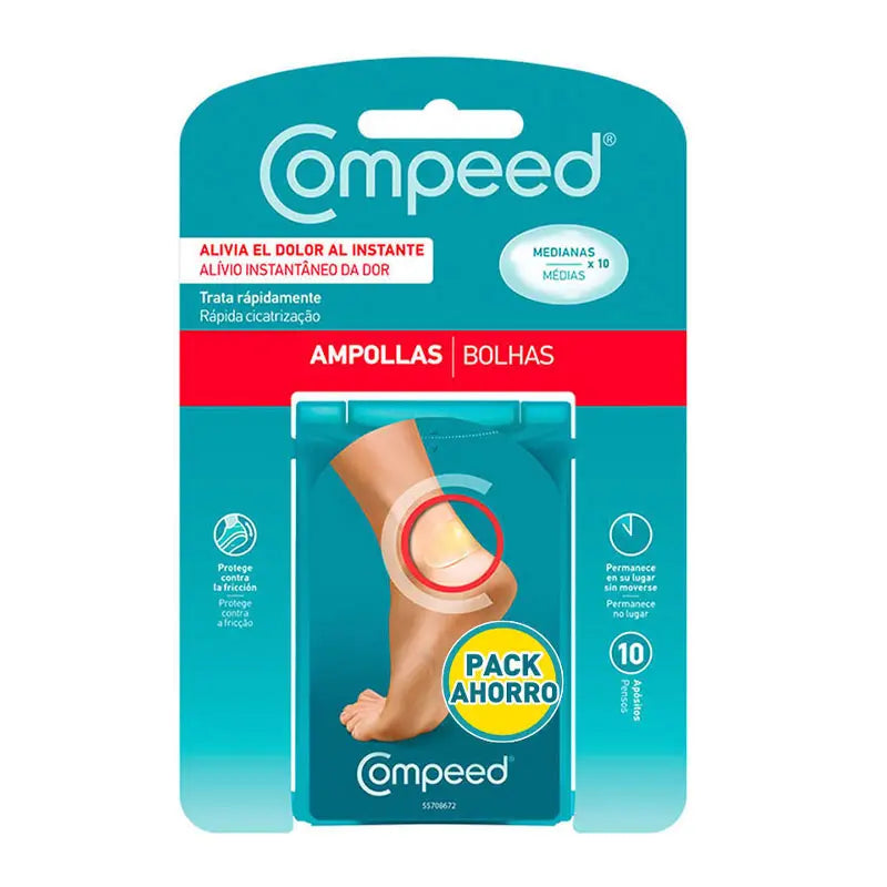 Compeed Hydrocolloid Blisters Medium Size 10 units