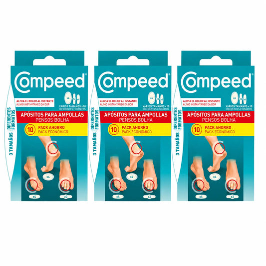 Compeed – pľuzgiere, zmiešané balenie, 10 kusov, balenie po 3