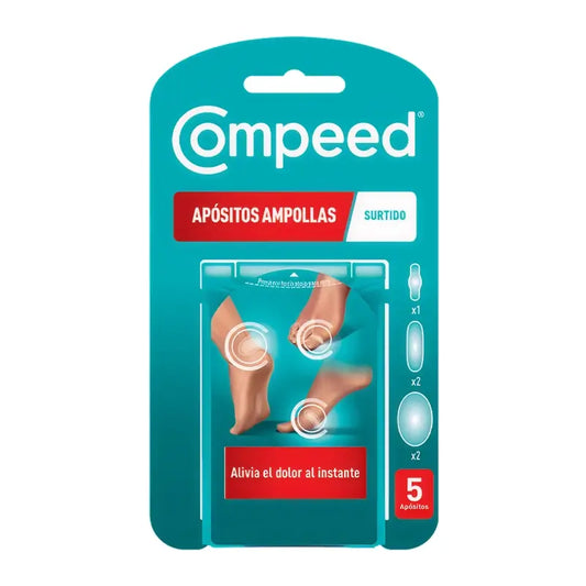 Compeed – zmiešané balenie náplastí na pľuzgiere, 5 kusov
