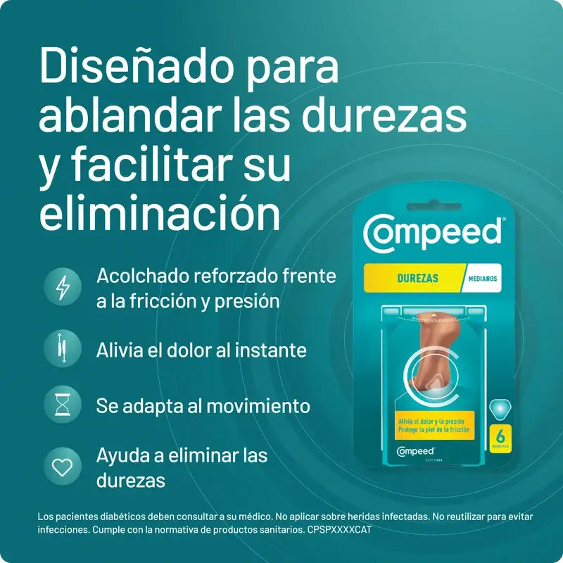 Compeed náplasť so strednou tvrdosťou, 6 kusov