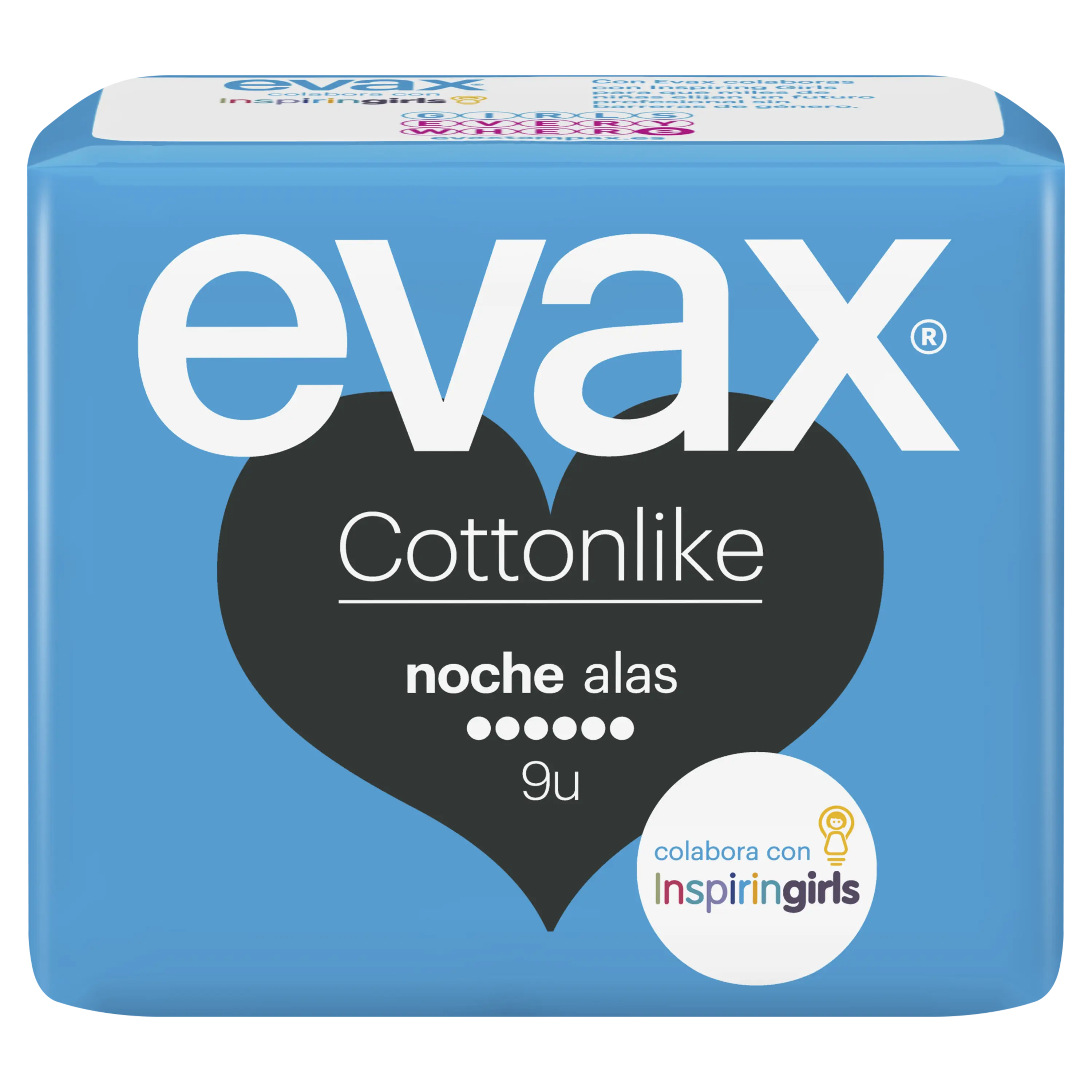 Evax Cottonlike Nočné vložky s krídelkami, 9 kusov