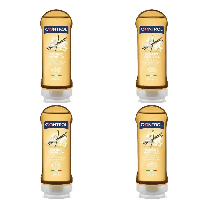 Control Madagascar Vanilla Massage Gel 200 ml, pack of 4
