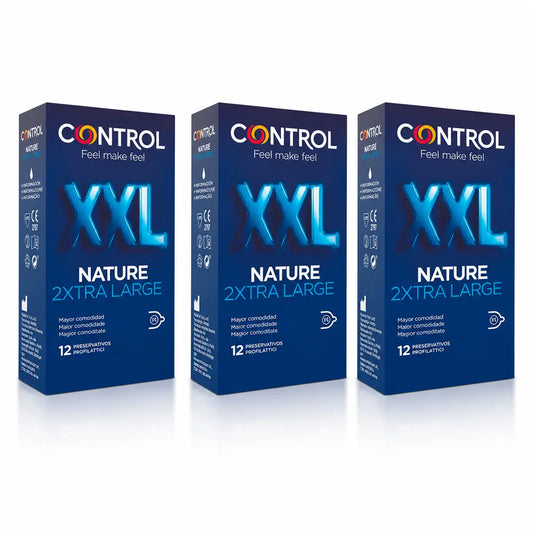 Control Nature XXL, 12 kusov, balenie po 3