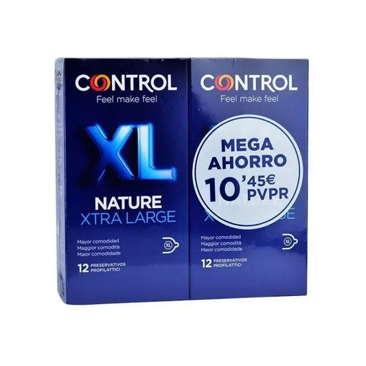 Control Pack Nature XL, 2x12 kondómov