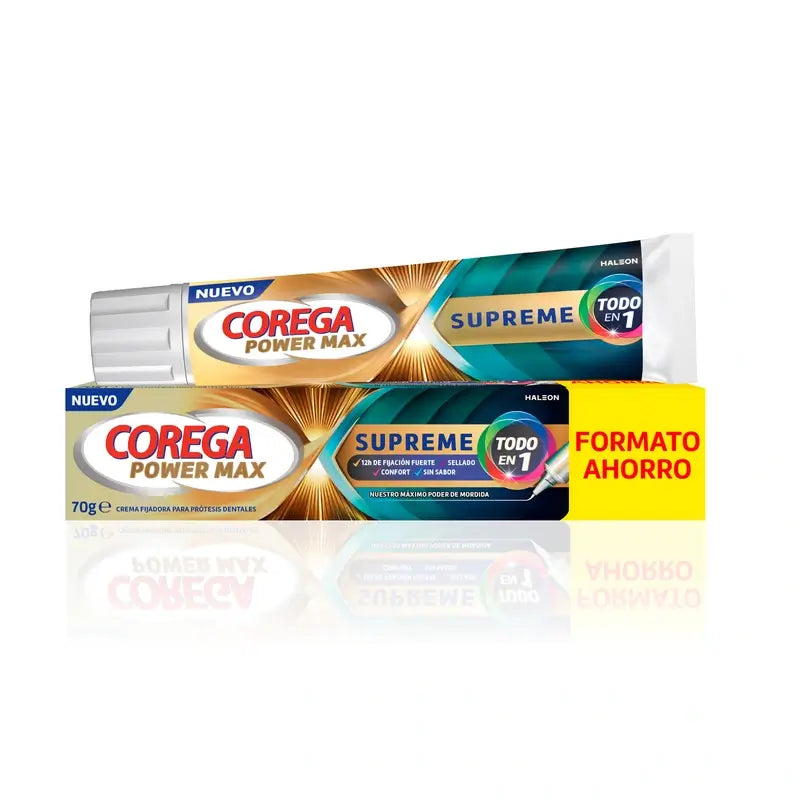 Corega Power Max Supreme Denture Fixing Cream , 70 g