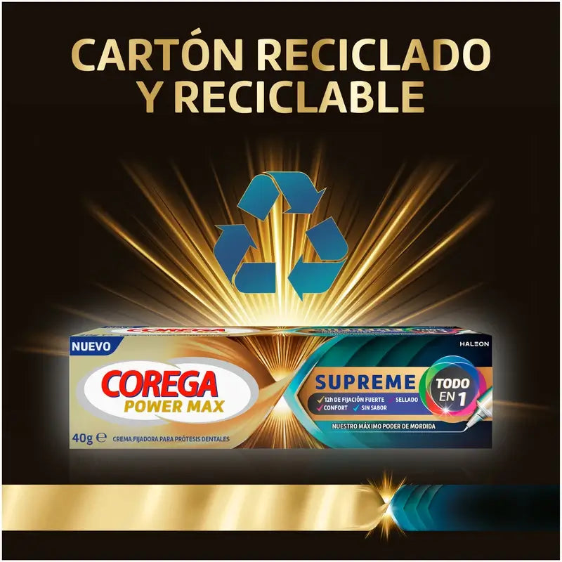Corega Power Max Supreme – fixačný krém na zubné náhrady, 70 g