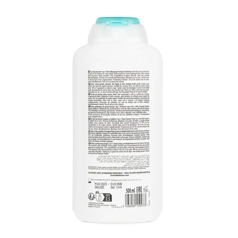 Corine De Farme Sprchový gél 3 v 1 Vaiana, 500 ml