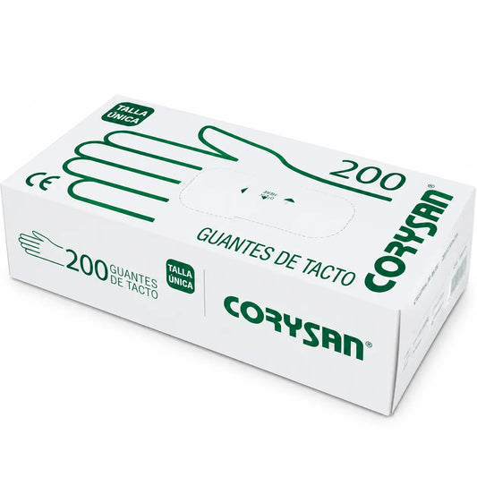 Corysan plastové rukavice Tacto, 200 kusov