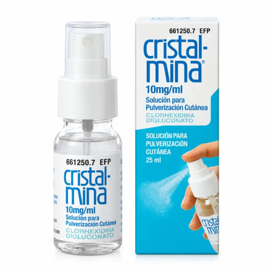 Cristalmina Spray 10 mg/ml, topický roztok, 25 ml
