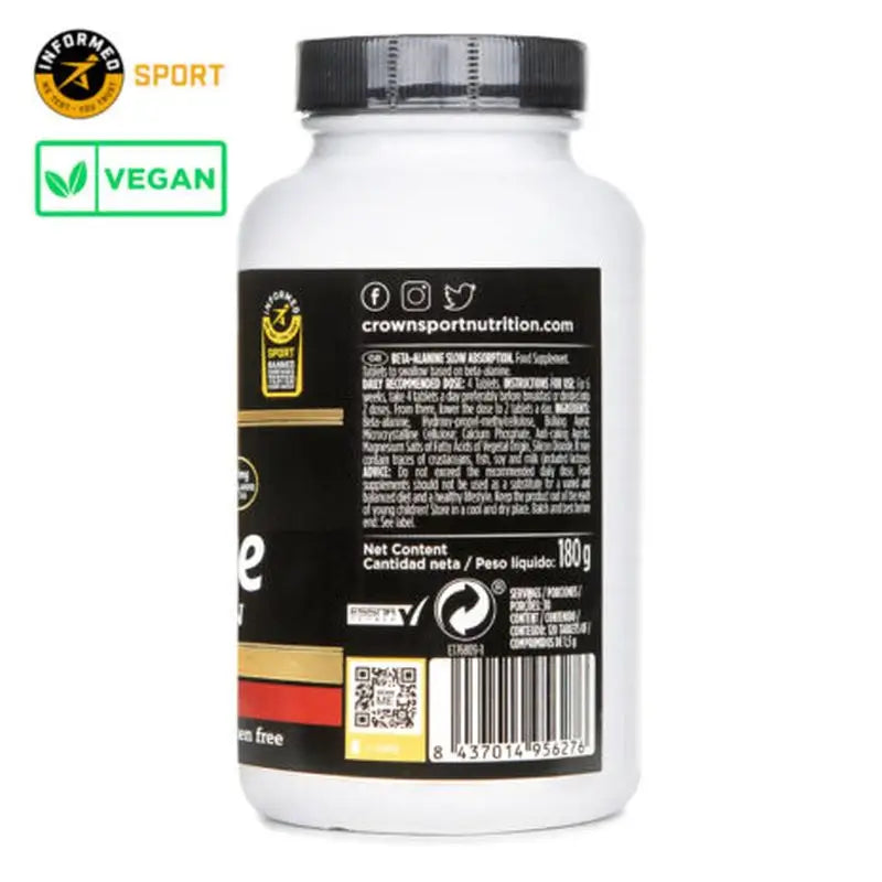 Crown Sport Nutrition Beta-alanín s pomalým vstrebávaním, 120 (30 dávok) 