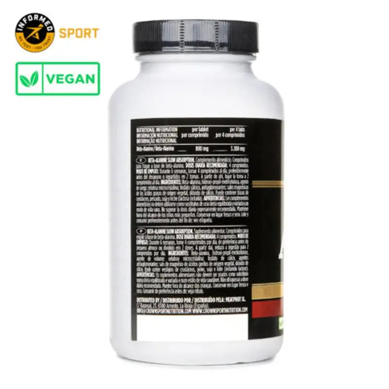 Crown Sport Nutrition Beta-alanín s pomalým vstrebávaním, 120 (30 dávok) 