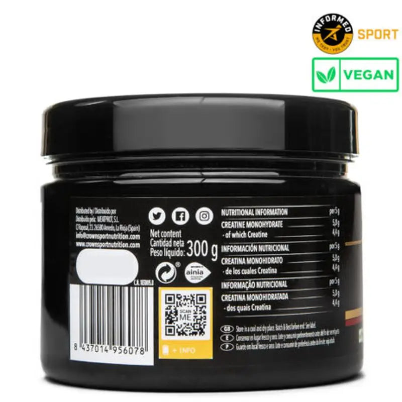 Crown Sport Nutrition Kreatín monohydrát Creapure, 300 g (60 dávok)