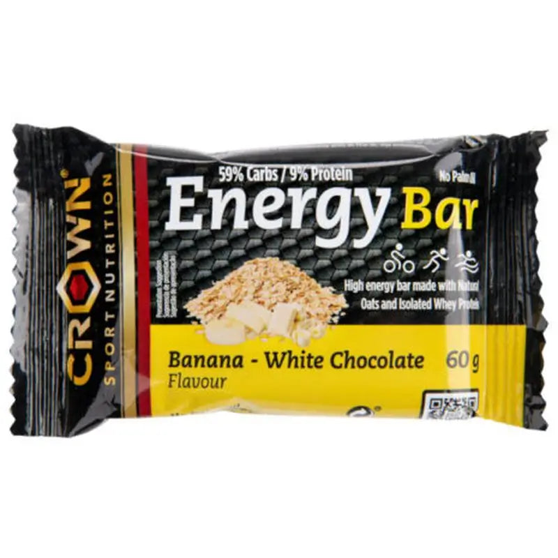 Crown Sport Nutrition Energy Bar Banana White Chocolate , 60 grams