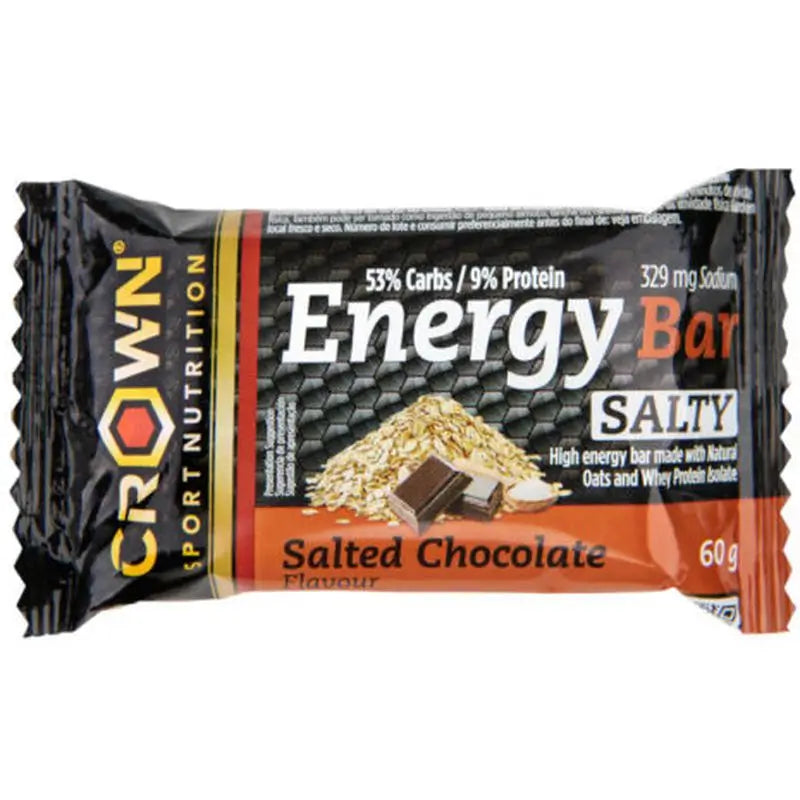 Crown Sport Nutrition Energy Bar Salty Chocolate , 60 grams