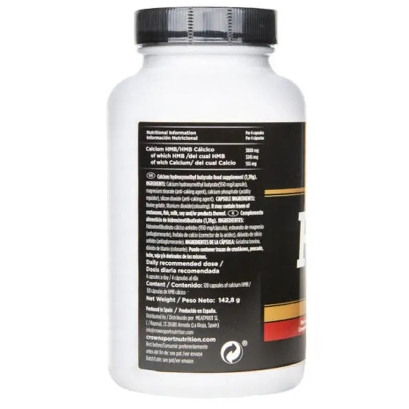 Crown Sport Nutrition HMB 3800, 120 kapsúl (30 dávok) 