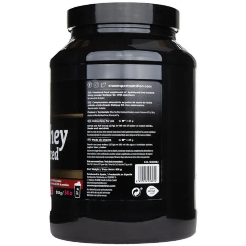 Crown Sport Nutrition Iso Whey Hydrolyzed Jahoda, 918 g (34 porcií) 