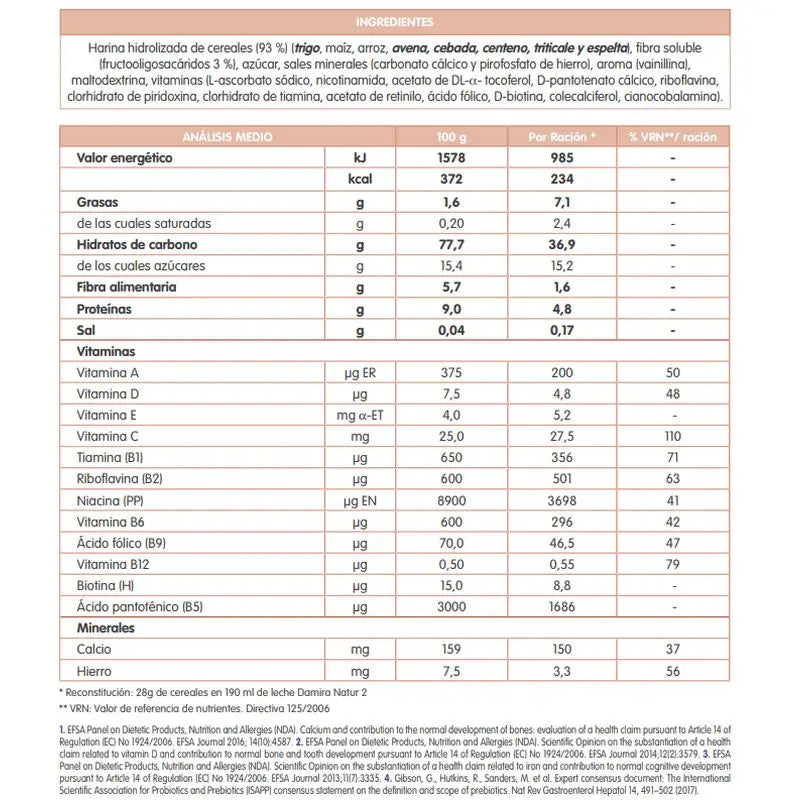 Damira Multicereálna zmes Fos 600 g