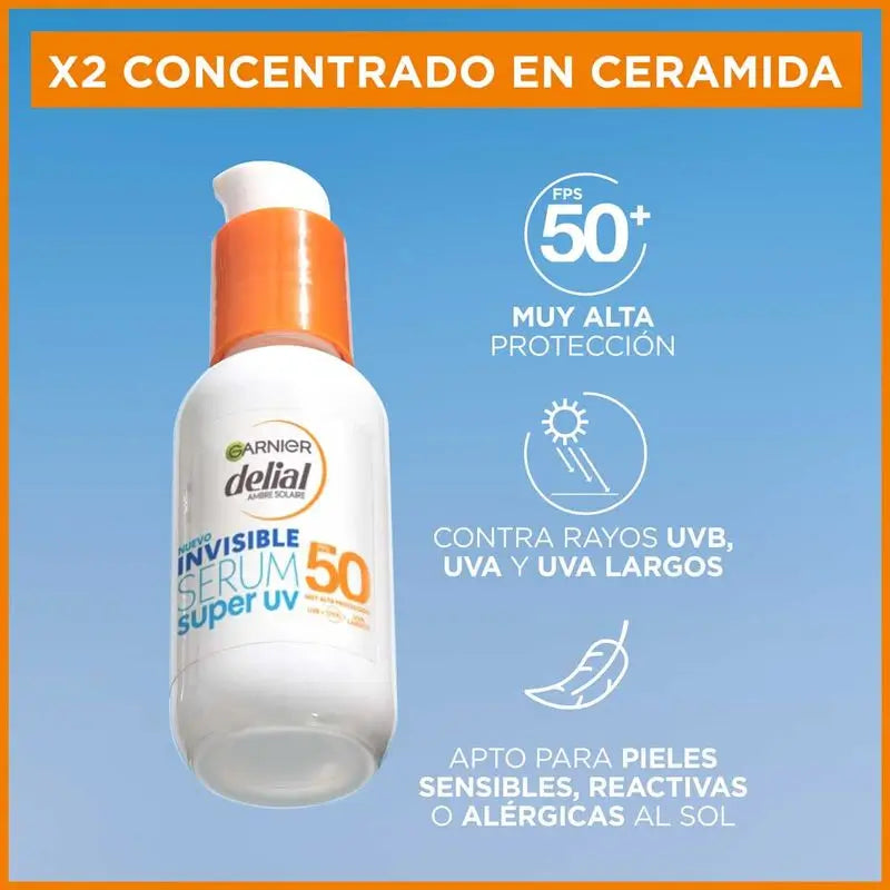Delial Invisible Super UV SPF50 – denný ochranný krém s ľahkým pocitom, 40 ml