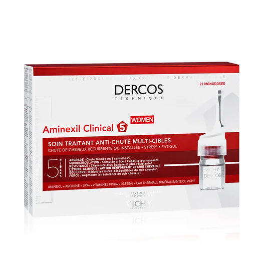 Vichy Dercos Technique Aminexil Clinical 5 for Women (21 ampoules)