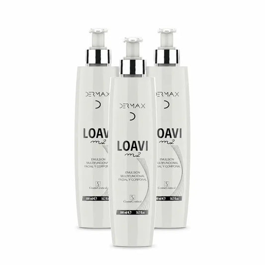 Dermax Loavi M2 emulzia na tvár a telo, balenie 3 x 500 ml