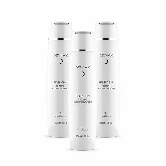 Dermax Rigencrín šampón na reguláciu mazu, balenie 3 x 200 ml