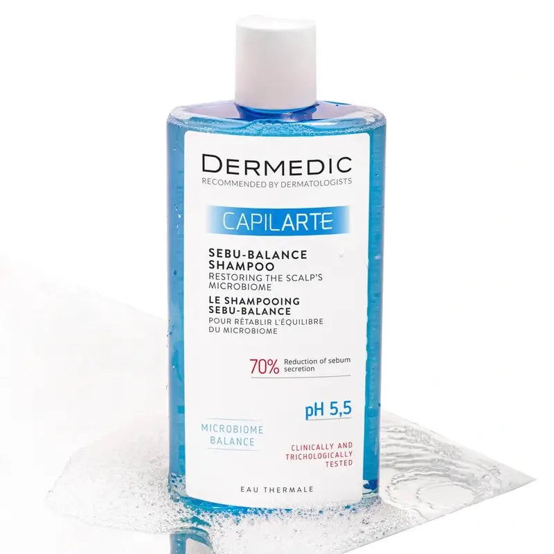 Dermedic Capilarte Šampón Sebu-Balance na obnovenie mikrobiómu pokožky hlavy, 300 ml