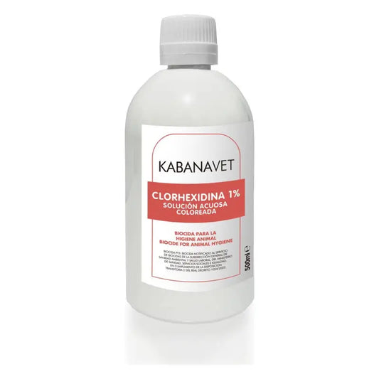 Desinclor (červený) Antiseptický roztok s obsahom 1 % chlórohexidínu na veterinárne použitie, 500 ml.