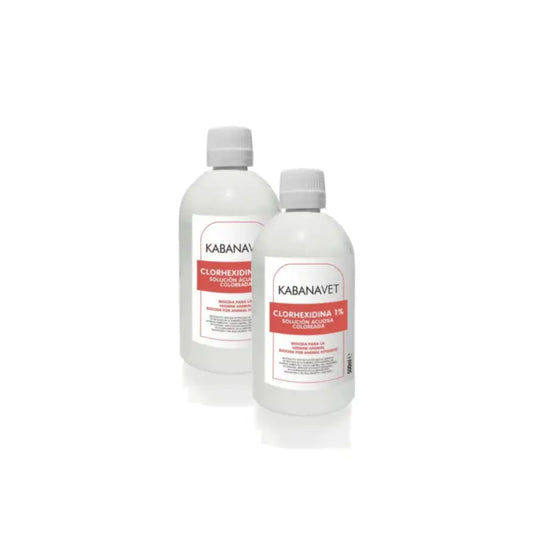 Desinclor (červený) Antiseptický roztok s obsahom 1 % chlorhexidínu na veterinárne použitie, balenie 2 × 500 ml
