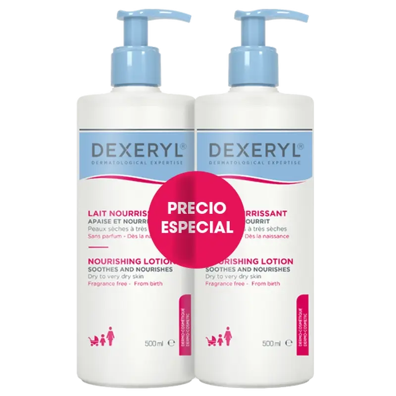 Dexeryl Opravná sada Duo – výživné mlieko 500 ml