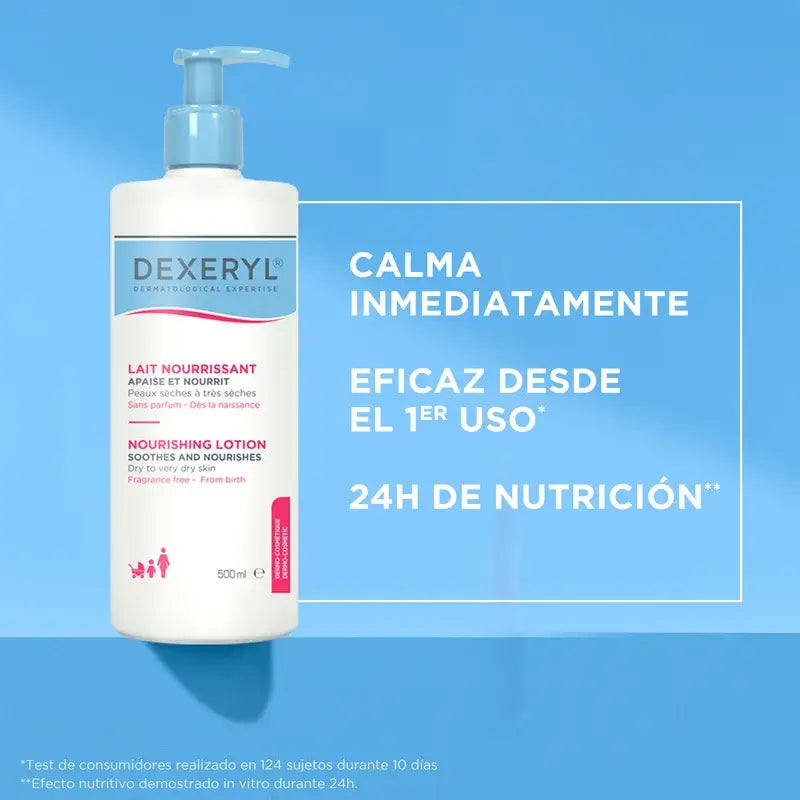 Dexeryl Výživný telový hydratačný krém 500 ml