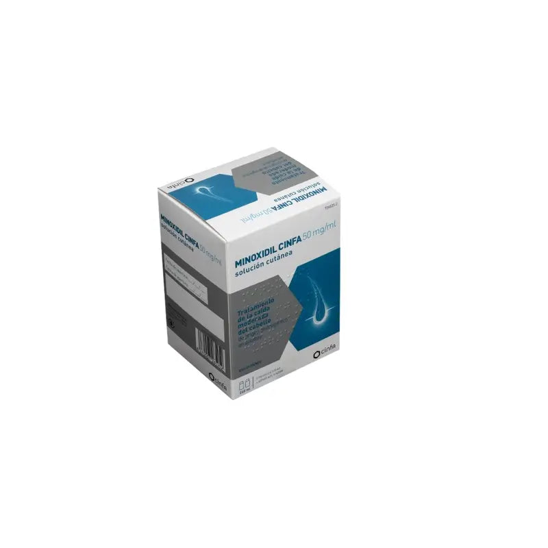 Cinfa Minoxidil 50 mg/ml kožný roztok, 2 fľaštičky, 120 ml