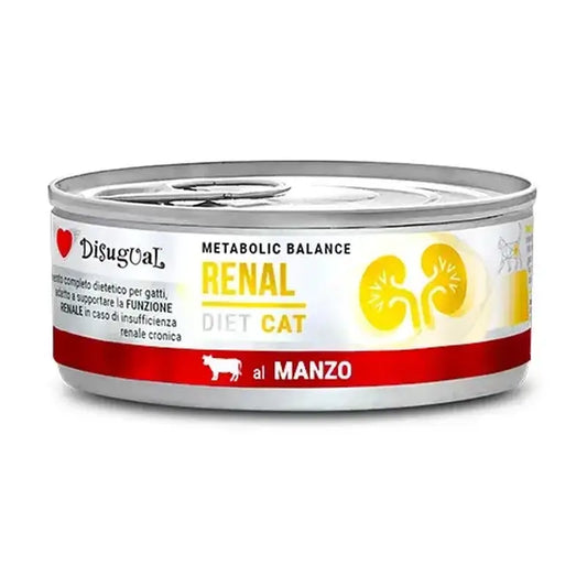 Disugual Diet Cat Renal – teľacie mäso, 12 × 85 g