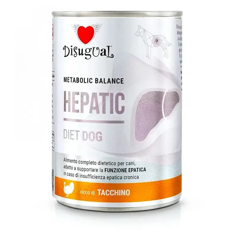 Disugual Diet Dog Hepatic – morčacie mäso, 6 × 400 g