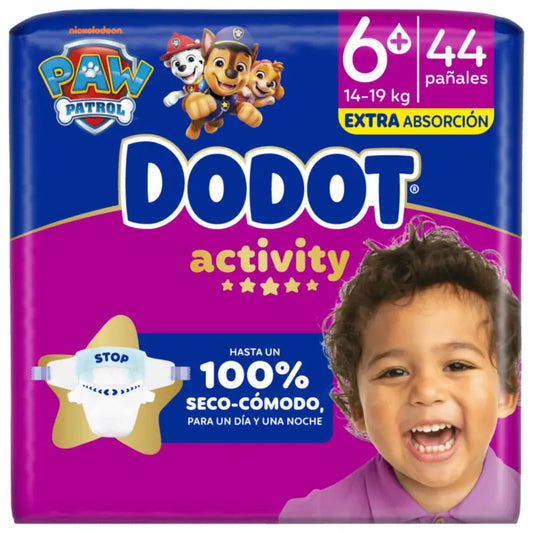 Dodot Activity veľkosť 6+ (+14 kg), 44 plienok
