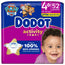 Dodot Activity veľkosť 4+ Extra Jumbo (10–15 kg), 52 plienok
