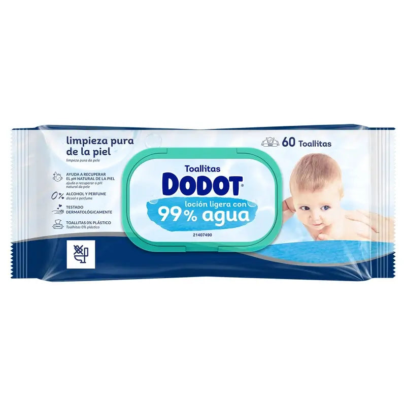 Dodot vlhčené utierky 99 % Aqua, 15 × 60, 900 kusov