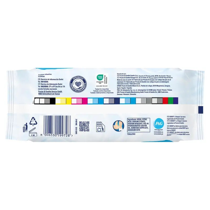 Dodot vlhčené utierky 99 % Aqua, 15 × 60, 900 kusov