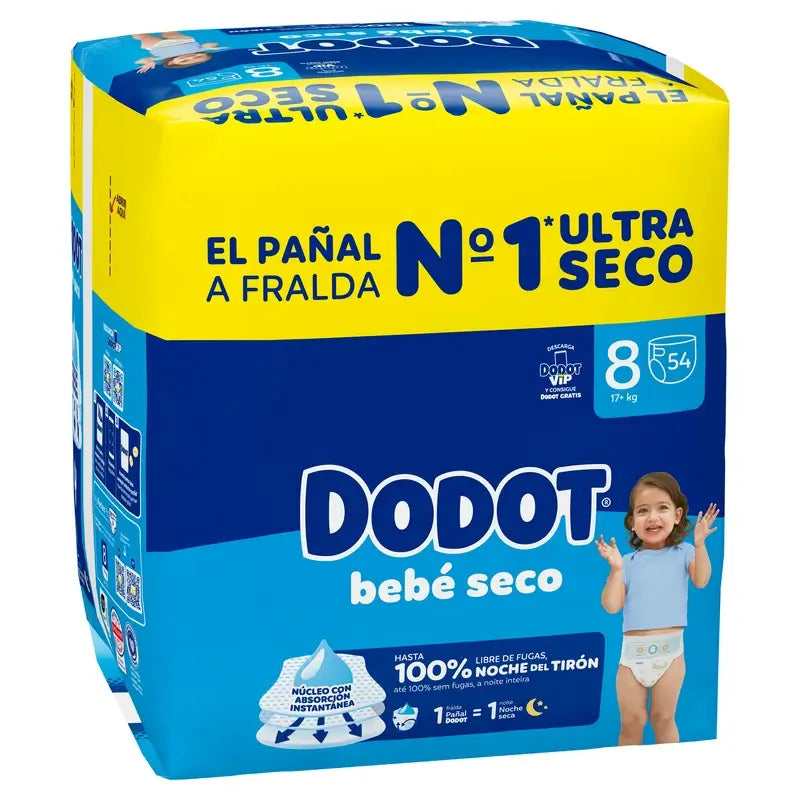 Dodot Bebé-Seco veľkosť 8, 54 plienok