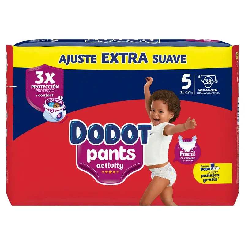 Dodot Pants Activity, veľkosť 5, 38 plienok