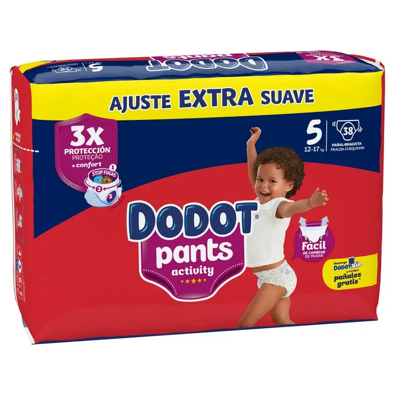 Dodot Pants Activity, veľkosť 5, 38 plienok
