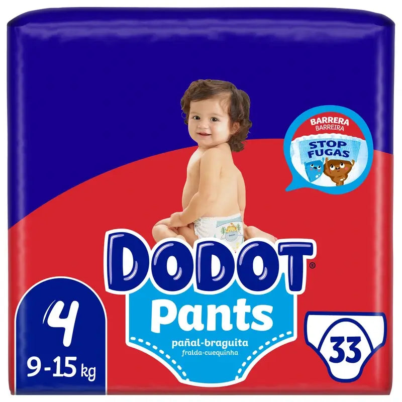 Dodot Pants Plienky veľkosť 4 (9–15 kg), 33 kusov