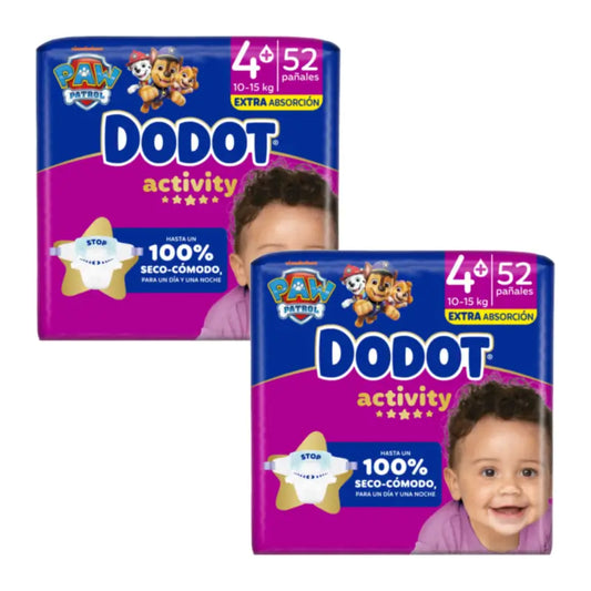 Dodot Activity veľkosť 4+ (10–15 kg), 52 plienok