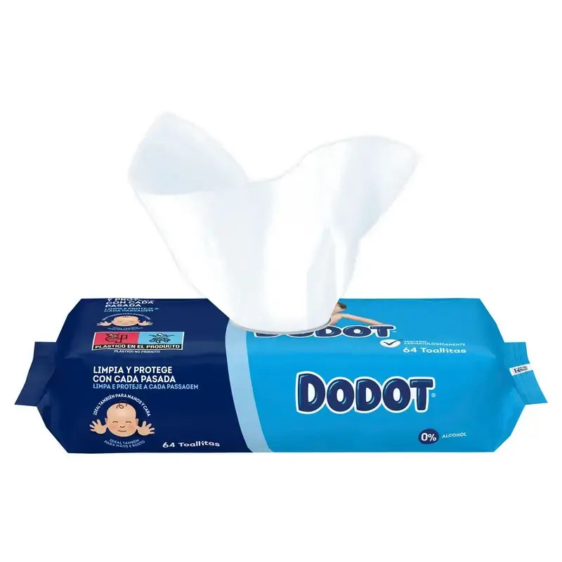Dodot detské vlhčené utierky, 2x64 kusov