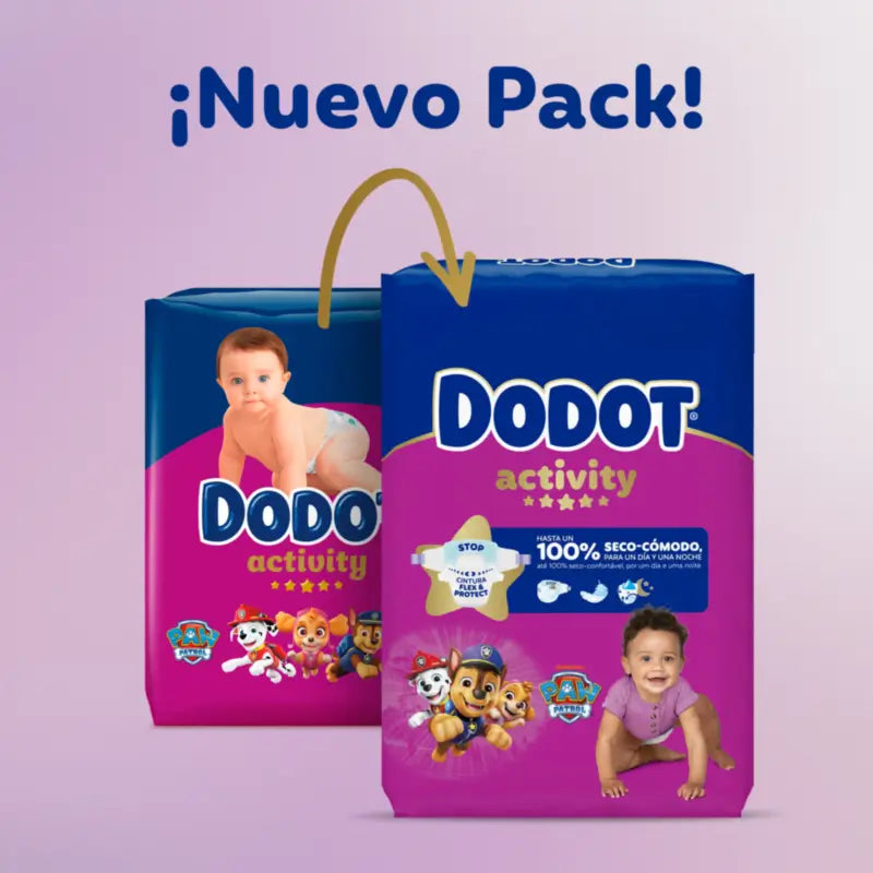 Dodot Activity veľkosť 4+, 10 kg – 15 kg, 144 plienok