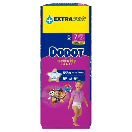 Dodot Activity veľkosť 7, 15 kg+, 46 plienok
