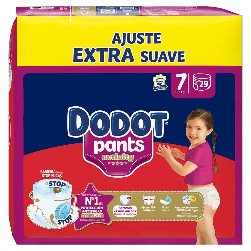 Dodot Activity Pants – plienkové nohavičky, veľkosť 7, 15 kg a viac, 29 plienok