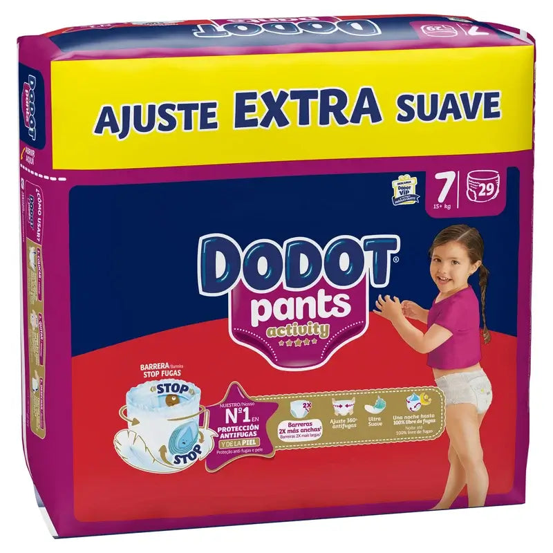 Dodot Activity Pants – plienkové nohavičky, veľkosť 7, 15 kg a viac, 29 plienok