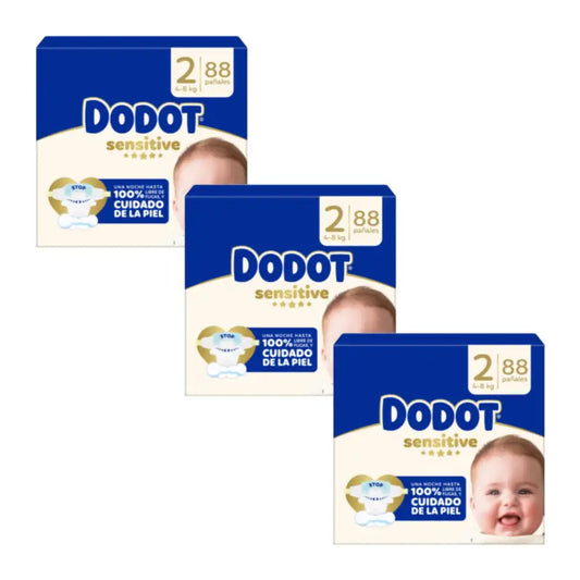 Plienky Dodot Sensitive, veľké balenie, veľkosť 2, 3 × 88 kusov