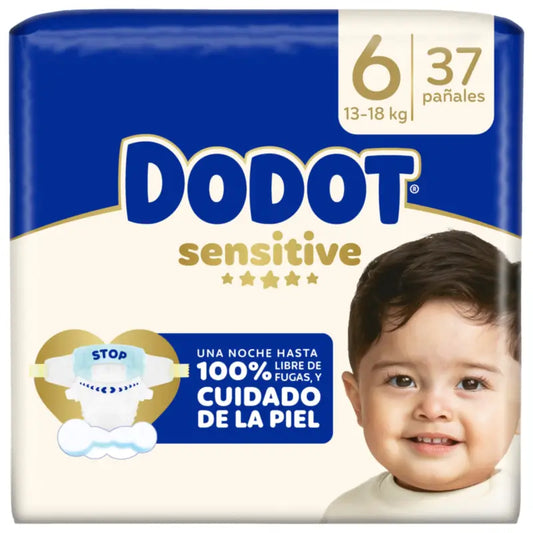 Dodot Sensitive Veľkosť 6, >13 kg, 37 plienok